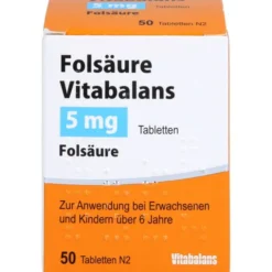 FOLSÄURE VITABALANS 5 mg Tabletten 50 St