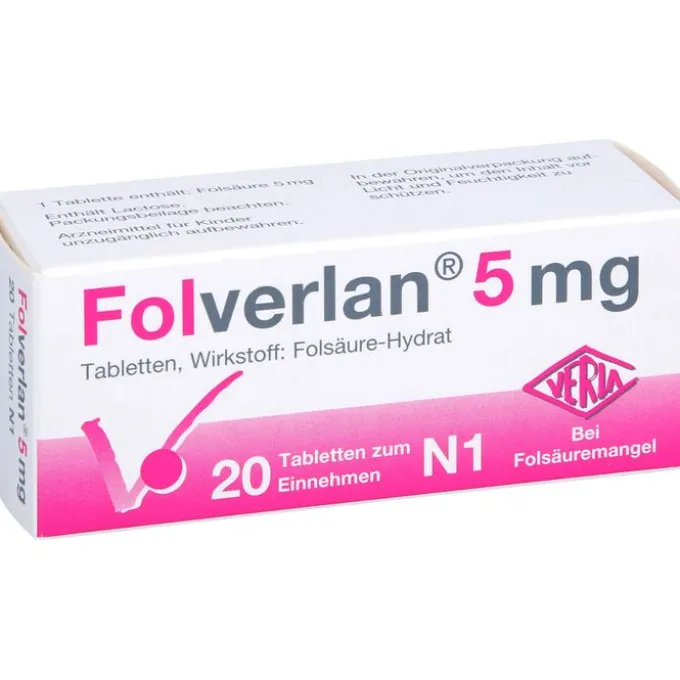 FOLVERLAN 5 mg Tabletten 20 St