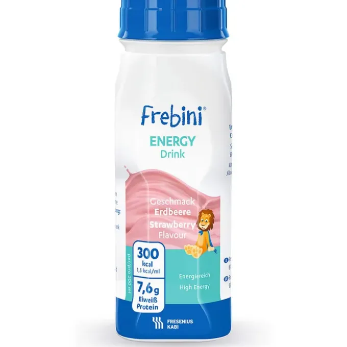 FREBINI Energy Drink Erdbeere Trinkflasche 24 Stück