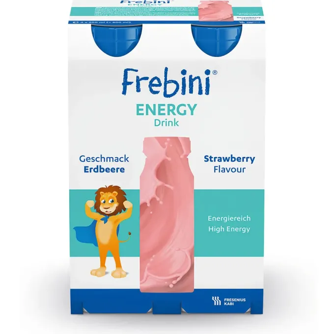 FREBINI Energy Drink Erdbeere Trinkflasche 24 Stück