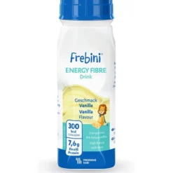 FREBINI Energy Fibre Drink Vanille Trinkflasche 4X200 ml