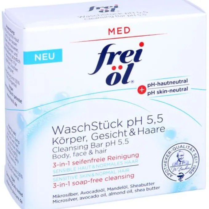 FREI ÖL WaschStück pH 5,5 Körper Gesicht Haare 90 g