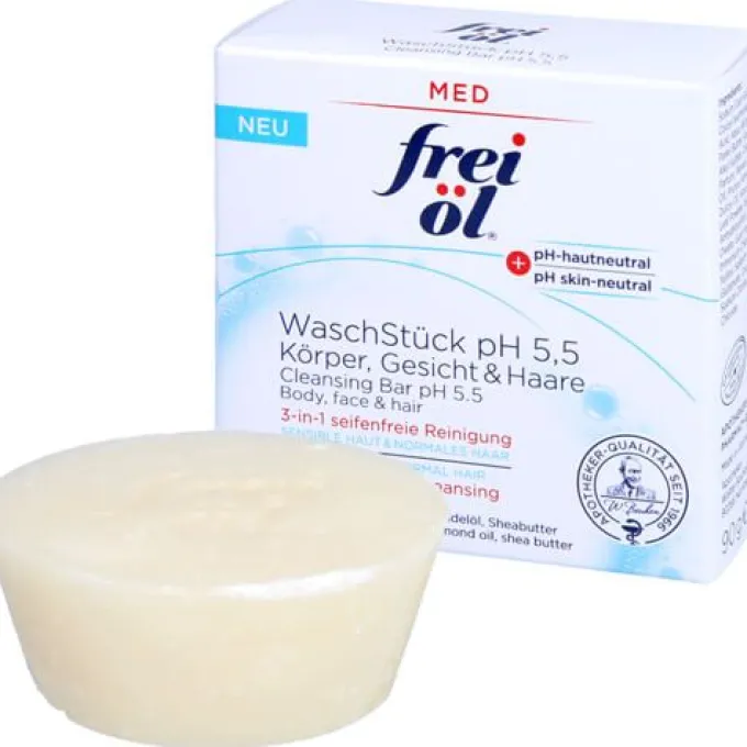 FREI ÖL WaschStück pH 5,5 Körper Gesicht Haare 90 g