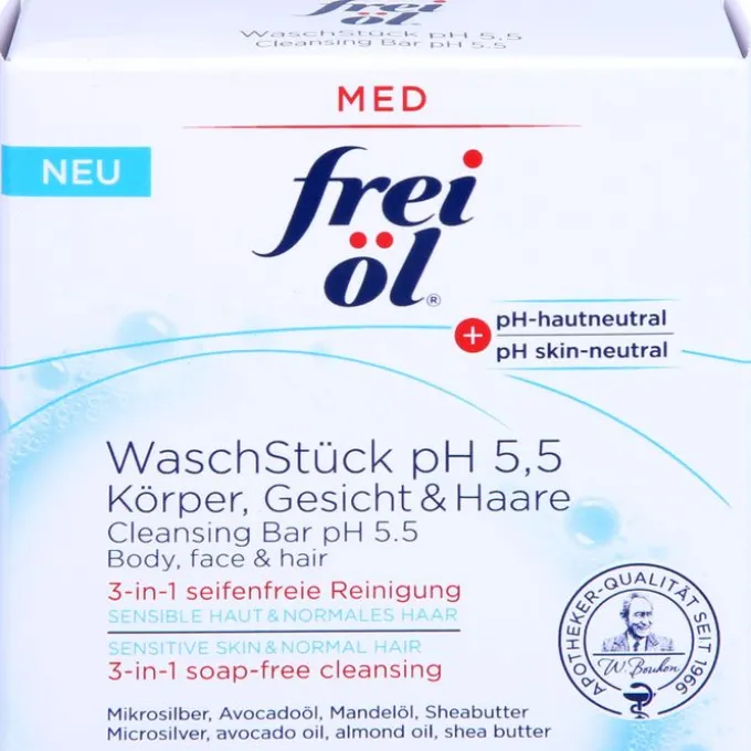 FREI ÖL WaschStück pH 5,5 Körper Gesicht Haare 90 g