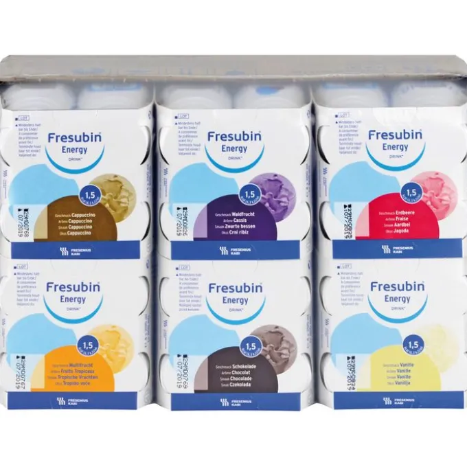 FRESUBIN ENERGY DRINK Mischkarton Trinkflasche Trinknahrung 24 Stück