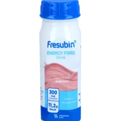 FRESUBIN ENERGY Fibre DRINK Erdbeere Trinkflasche 4 Stück