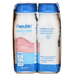 FRESUBIN ENERGY Fibre DRINK Erdbeere Trinkflasche 4 Stück