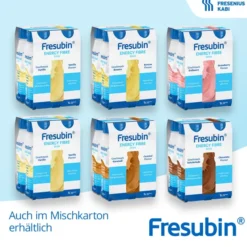 FRESUBIN ENERGY Fibre DRINK Mischkarton Trinkflasche Trinknahrung 24 Stück