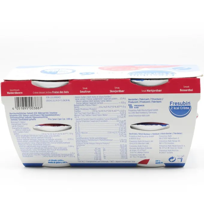 FRESUBIN 2 kcal Creme Walderdbeere im Becher 4 Stück