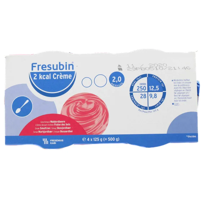 FRESUBIN 2 kcal Creme Walderdbeere im Becher Trinknahrung 24 Stück