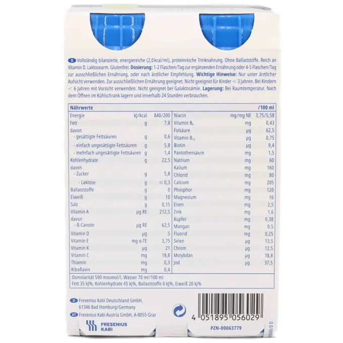 FRESUBIN 2 kcal DRINK Vanille Trinkflasche 800 ml
