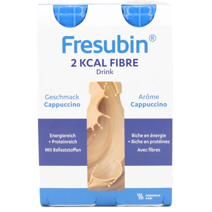 FRESUBIN 2 kcal Fibre DRINK Cappuccino Trinkfl. 4 Stück