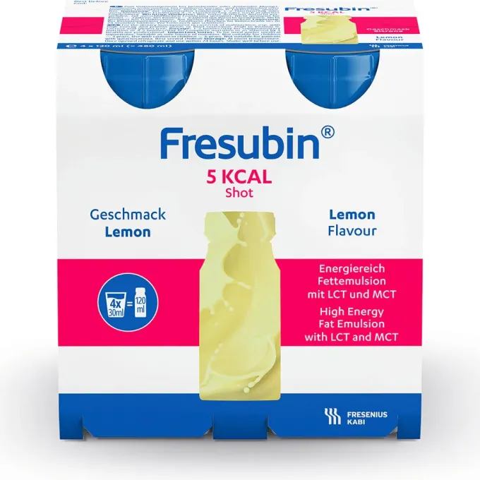 FRESUBIN 5 kcal SHOT Lemon Lösung 4 Stück