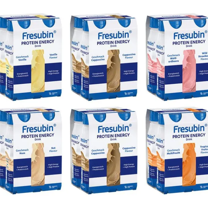 FRESUBIN PROTEIN Energy DRINK Mischkarton Trinkflasche Trinknahrung 6X4X200 ml