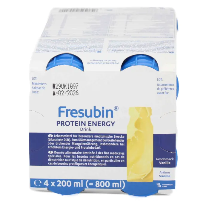 FRESUBIN PROTEIN Energy DRINK Vanille Trinkflasche Trinknahrung 6X4X200 ml