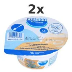FRESUBIN YOcreme Aprikose Pfirsich Set 2x4St