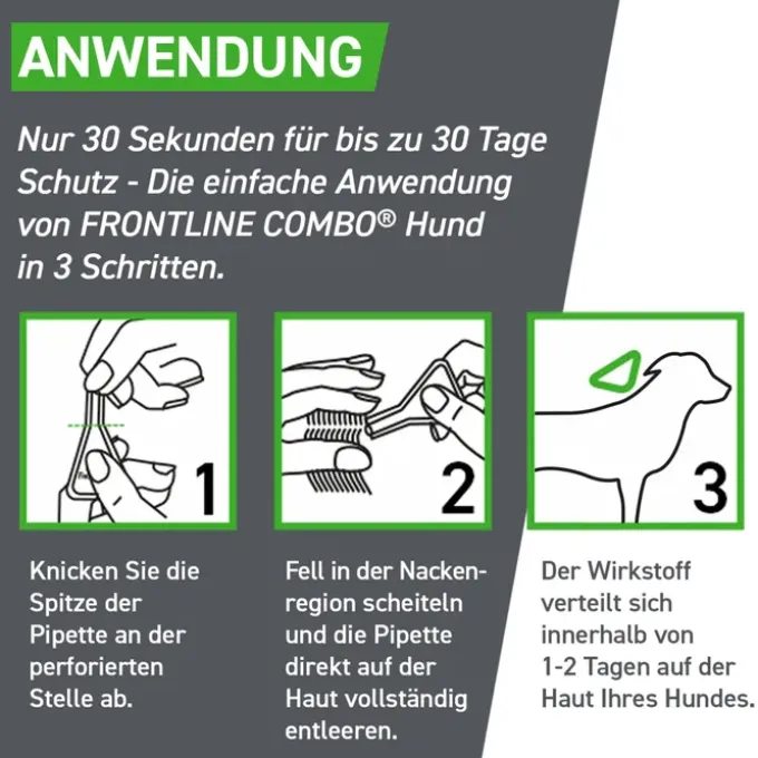FRONTLINE Combo Spot on Hund M Lsg.z.Auft.a.Haut 3 St