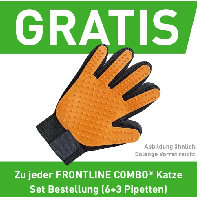 FRONTLINE COMBO® 6St + 3St mit gratis Fellpflegehandschuh 6St + 3St