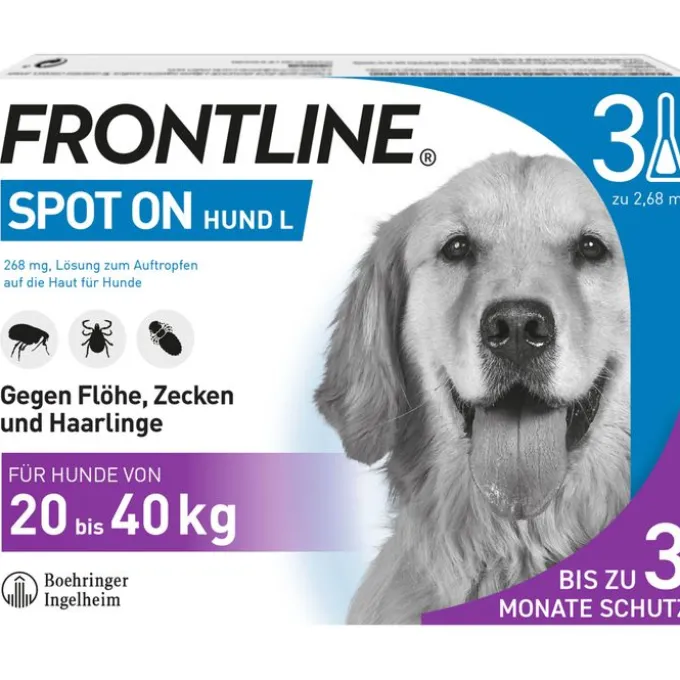 FRONTLINE Spot on H 40 Lösung f.Hunde 3 St