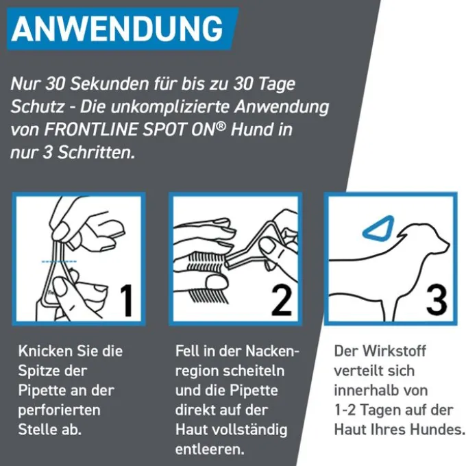 FRONTLINE Spot on H 40 Lösung f.Hunde 3 St