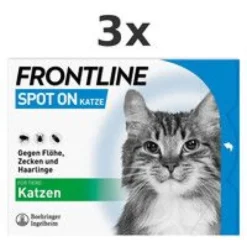 FRONTLINE® SPOT ON Katze gegen Zecken und Flöhe 3x 6St
