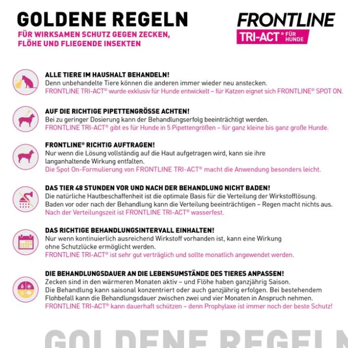 FRONTLINE Tri-Act Lsg.z.Auftropfen f.Hunde 2-5 kg 3 St