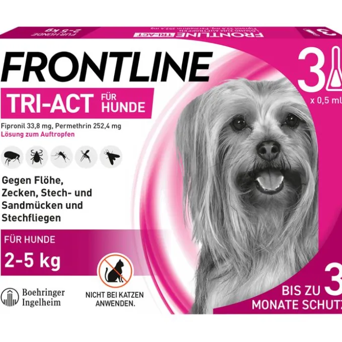FRONTLINE Tri-Act Lsg.z.Auftropfen f.Hunde 2-5 kg 3 St
