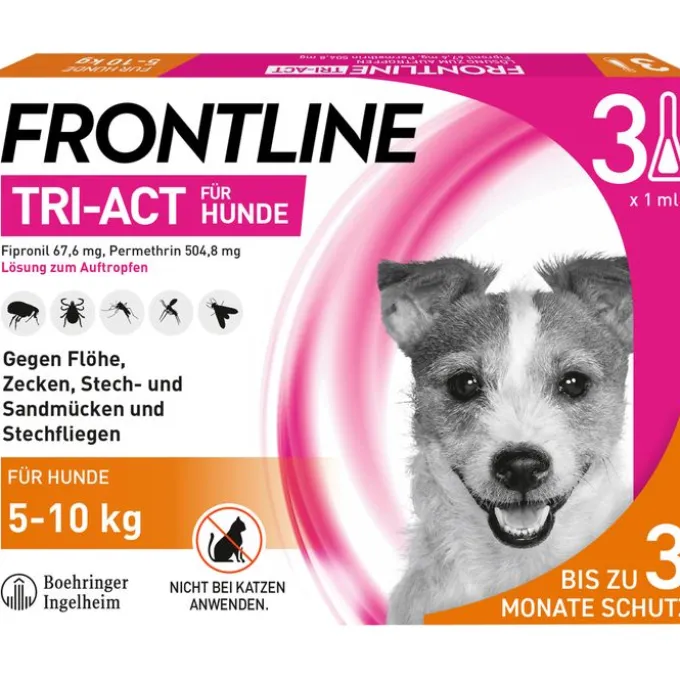 FRONTLINE Tri-Act Lsg.z.Auftropfen f.Hunde 5-10 kg 3 St