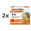 FRONTPRO® Kautablette gegen Zecken und Flöhe für Hunde >4-10kg 2x 3 St