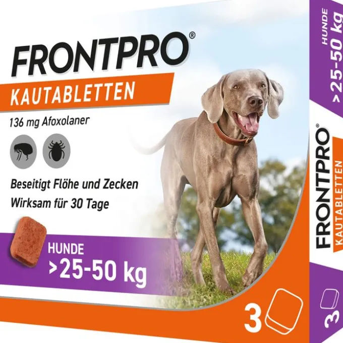 FRONTPRO 136 mg Kautabletten f.Hunde >25-50 kg 3 St