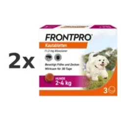 FRONTPRO 11 mg Kautabletten für Hunde 2-4 kg 2x3 St