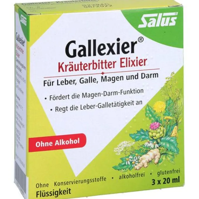 GALLEXIER Kräuterbitter Elixier Salus Flü.z.E. 3X20 ml