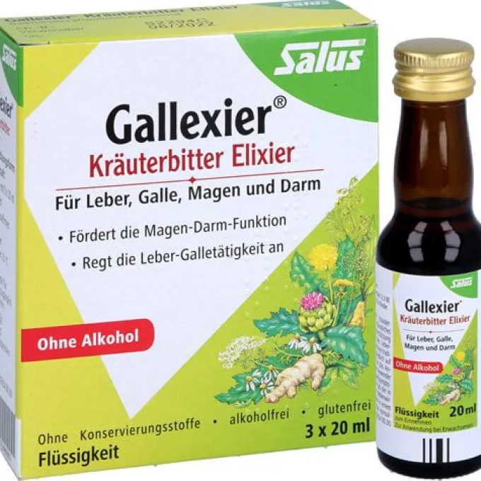 GALLEXIER Kräuterbitter Elixier Salus Flü.z.E. 3X20 ml