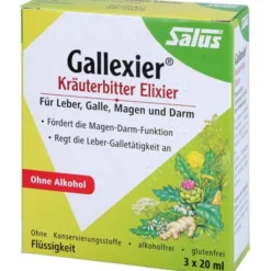 GALLEXIER Kräuterbitter Elixier Salus Flü.z.E. 3X20 ml