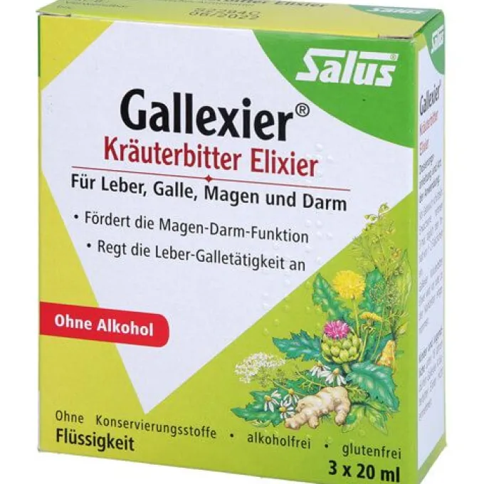 GALLEXIER Kräuterbitter Elixier Salus Flü.z.E. 3X20 ml