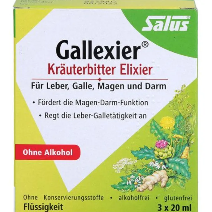 GALLEXIER Kräuterbitter Elixier Salus Flü.z.E. 3X20 ml