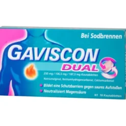 GAVISCON Dual 250mg/106,5mg/187,5mg Kautabletten 16 St