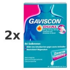 GAVISCON Dual 500mg/213mg/325mg Suspens.im Beutel 2x240ml