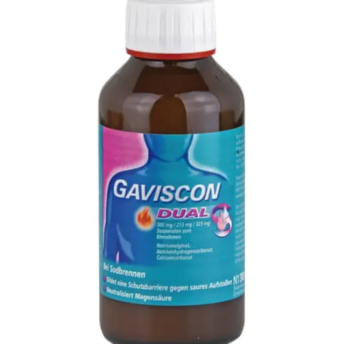 GAVISCON Dual 500mg/213mg/325mg Suspension z.Einn. 300 ml
