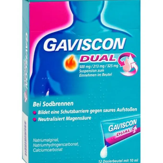 GAVISCON Dual 500mg/213mg/325mg Susp.z.Einn.Btl. 120 ml