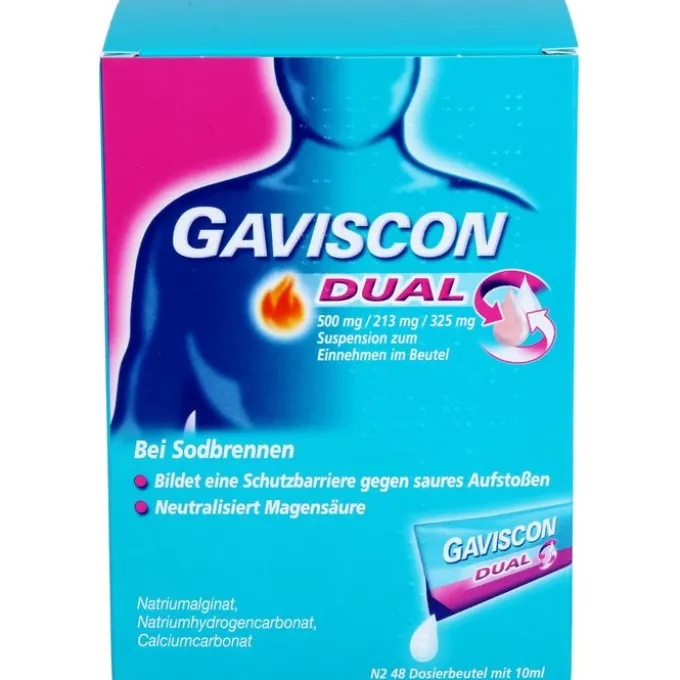 GAVISCON Dual 500mg/213mg/325mg Susp.z.Einn.Btl. 480 ml