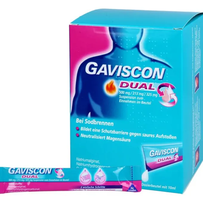 GAVISCON Dual 500mg/213mg/325mg Susp.z.Einn.Btl. 480 ml