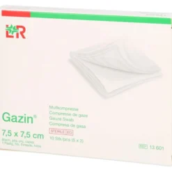 GAZIN Mullkomp.7,5x7,5 cm steril 8fach 5X2 St