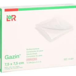 GAZIN Mullkomp.7,5x7,5 cm steril 8fach 5X2 St