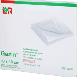 GAZIN Mullkomp.10x10 cm steril 8fach 5X2 St