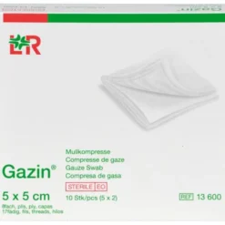 GAZIN Mullkomp.5x5 cm steril 8fach 5X2 St