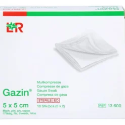 GAZIN Mullkomp.5x5 cm steril 8fach 5X2 St