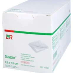 GAZIN Mullkomp.7,5x7,5 cm steril 8fach 20X5 St