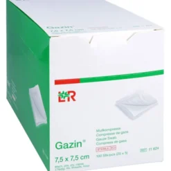 GAZIN Mullkomp.7,5x7,5 cm steril 8fach 20X5 St