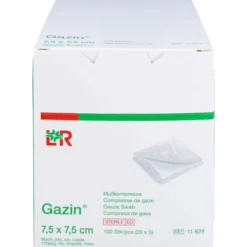 GAZIN Mullkomp.7,5x7,5 cm steril 8fach 20X5 St